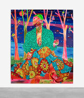Ajarb Bernard Ategwa, Blue Night With Birds, 2021