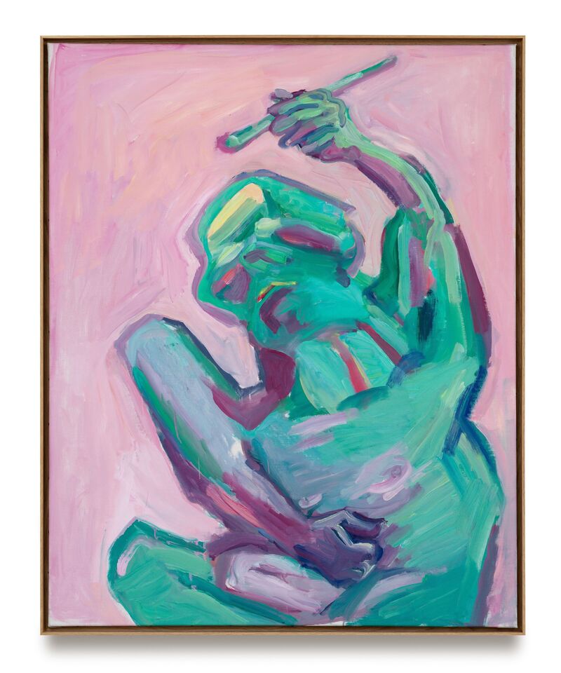 Maria Lassnig, Die grüne Malerin, 2000