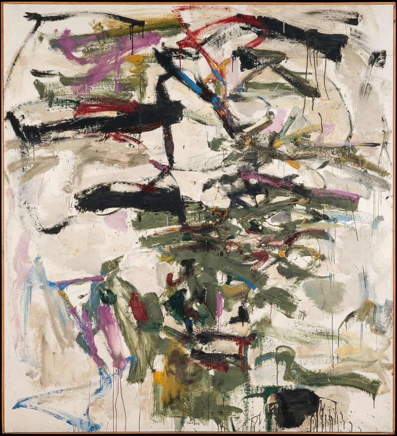 Joan Mitchell Méphisto, 1958 Oil on canvas 182 x 165 cm Centre Pompidou, Musée national d’art moderne, Paris, exchange of value, 1995