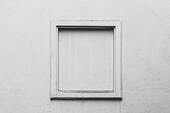 White empty picture frame on white background