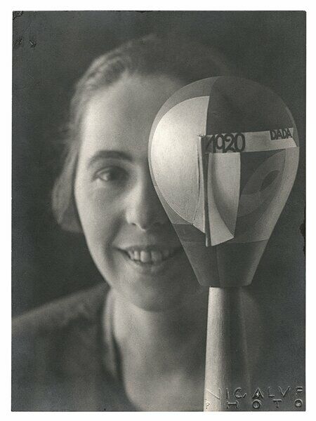 Nicolai Aluf, Sophie Taeuber with her Dada head, 1920