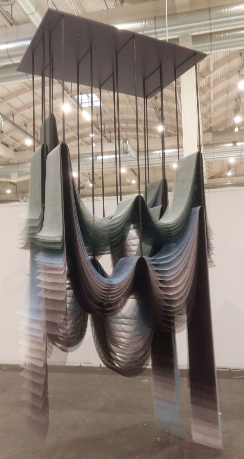 artnow Gallery, Tomislav Topic, Coloropolis Hängend 2, 2021, Stahl, Fiberglas, Holz, Lack