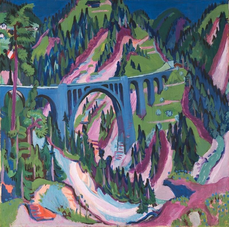 Brücke bei Wiesen (Ernst Ludwig Kirchner, 1926)