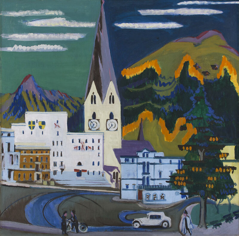 Rathaus, Davos Platz (Ernst Ludwig Kirchner, 1931)