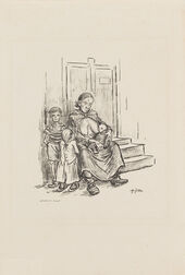 Heinrich Zille, Hunger, 1924, lithograph