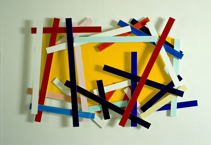 Imi Knoebel, Eva quer durch Sylt - Gelb, 1996