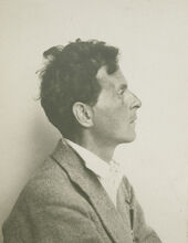 Moriz Nähr, Ludwig Wittgenstein, undatiert, Detail aus Ludwig Wittgensteins Fotoalbum, 1930er Jahre