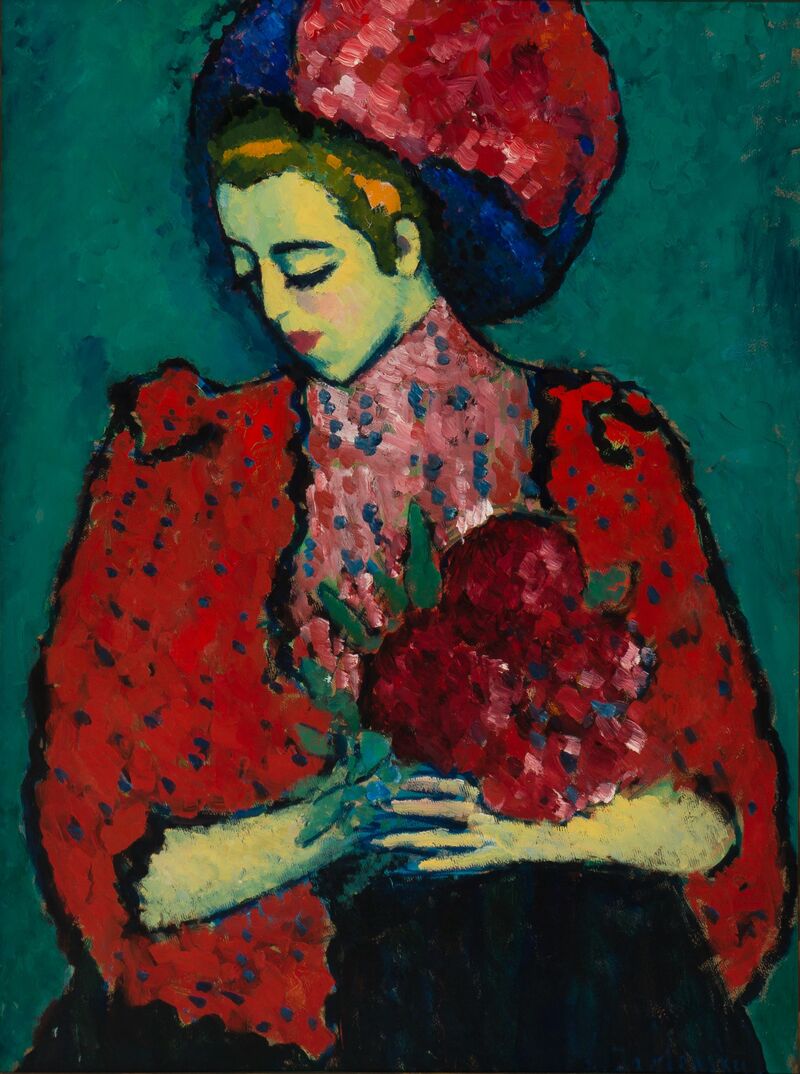 Alexej von Jawlensky Mädchen mit Pfingstrosen, 1909