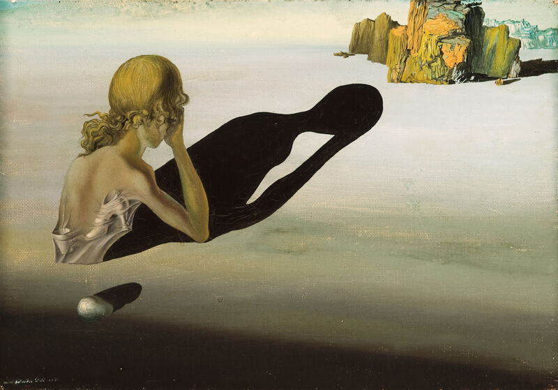 Salvador Dalí, Remorse. Sphinx Embedded in the Sand (Reue. Sphinx im Sand begraben), 1931. Eli and Edythe Broad Art Museum, Michigan State University