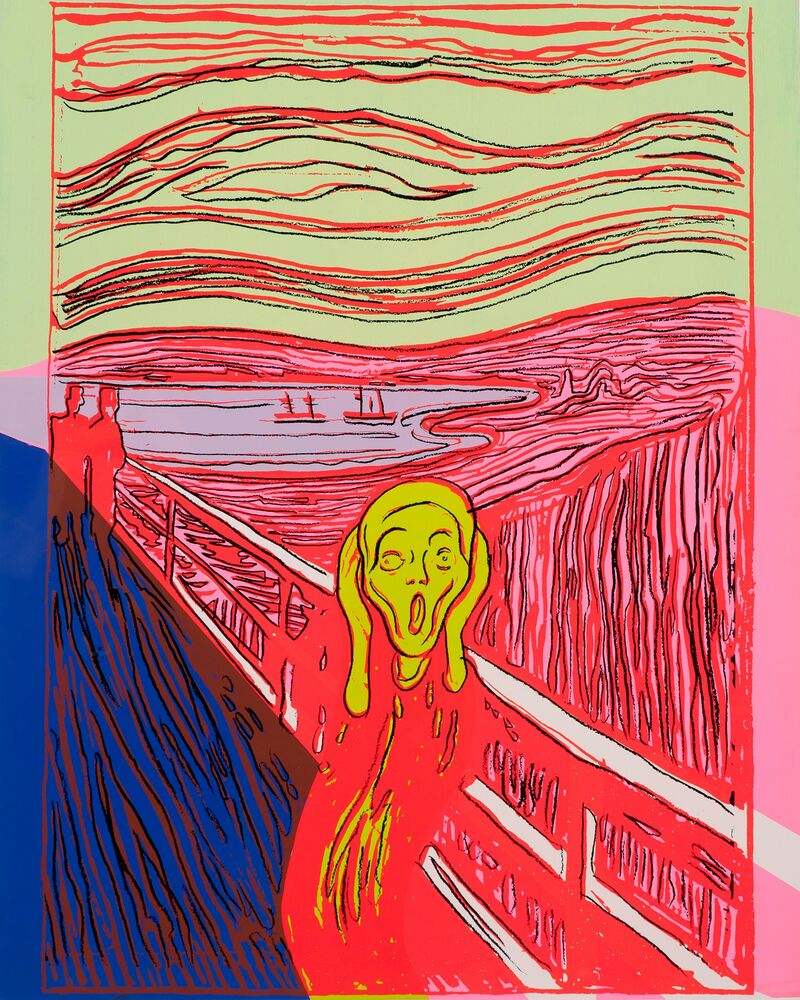 Andy Warhol, The Scream (After Munch), 1984, Siebdruck auf Lenox Museum Board