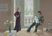 David Hockney, Mr. and Mrs. Clark and Percy, 1970-1971
