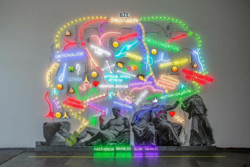 Warren Neidich, “A Proposition for an alt-Parthenon Marbles Recoded: The Phantom as Other”, 2021/2022