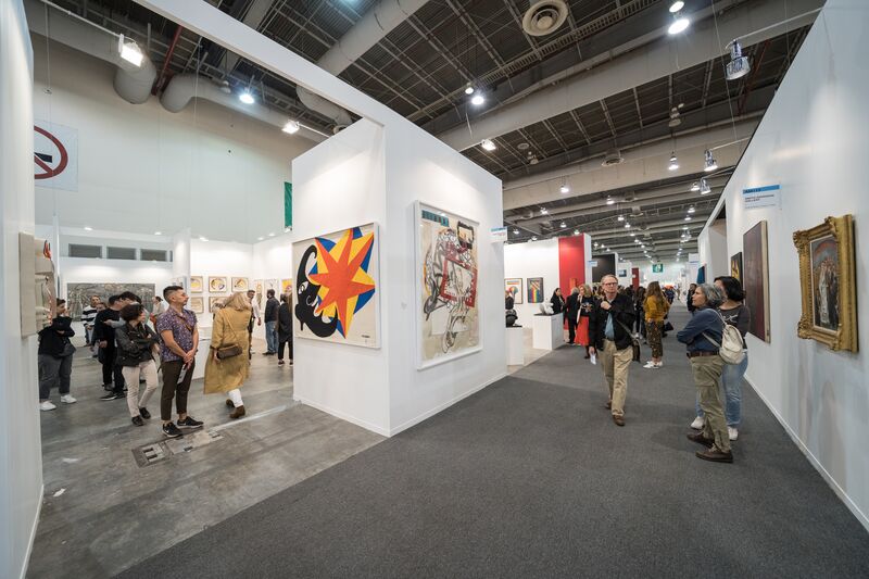 Photo showing the art fair