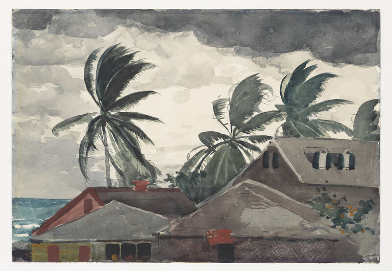 Winslow Homer, Hurricane, Bahamas, 1898,  Watercolour and graphite on off-white wove paper, 36.7 x 53.3 cm, The Metropolitan Museum of Art, New York, Amelia B. Lazarus Fund, 1910 10.228.7