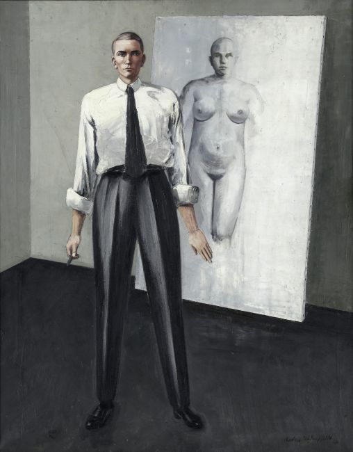 Anton Räderscheidt Selvportræt, 1928 Olie på lærred, 100 x 80 cm