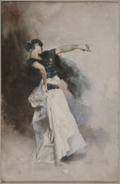 John Singer Sargent, Study for Spanish Dancer, c. 1880–1881
