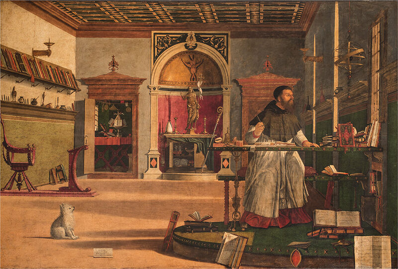 Vittore Carpaccio, Saint Augustine in His Study, shortly after 1502