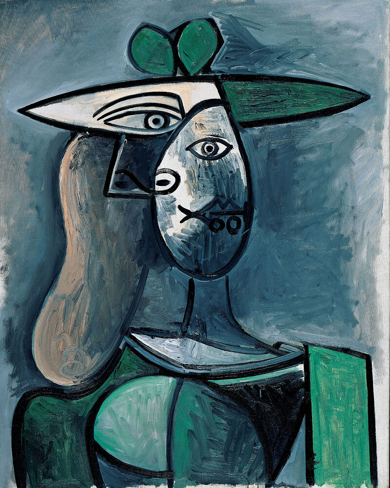 Pablo Picasso, Frau mit grünem Hut, 1947