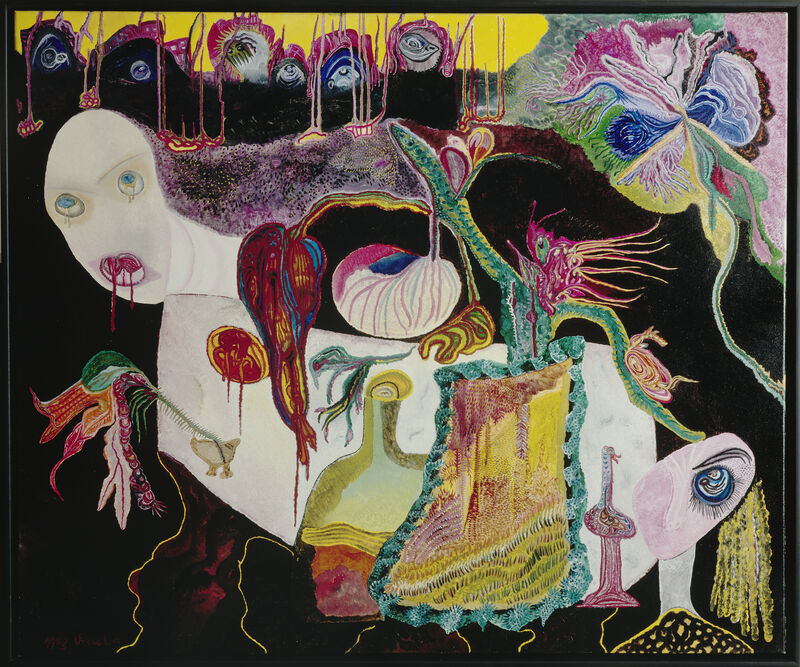 Ursula Dracula’s dream, blossoming, 1993, WV (93/001), Oil on canvas 100 x 120 cm
