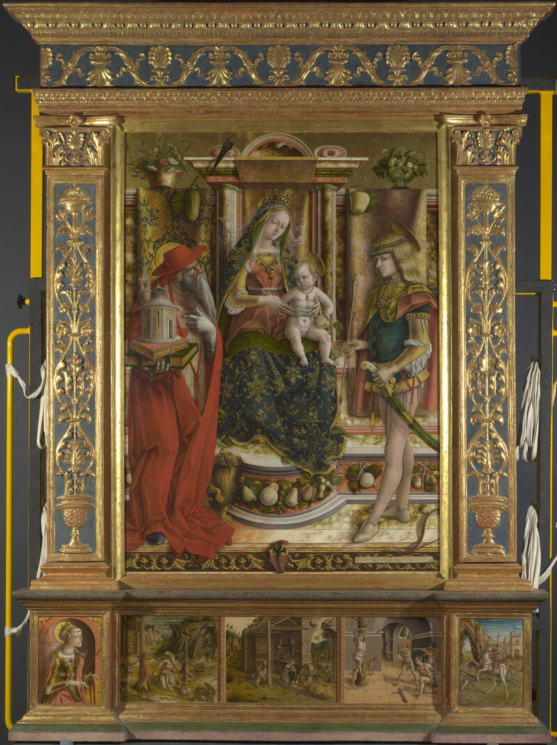 Carlo Crivelli, Altarpiece from S. Francesco dei Zoccolanti, Matelica after 1490