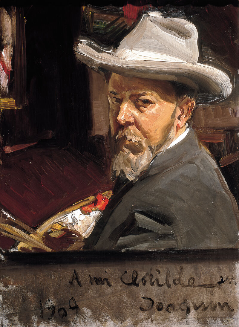 Joaquín Sorolla, Selbstporträt, 1909, Ölgemälde, 41 x 26 cm