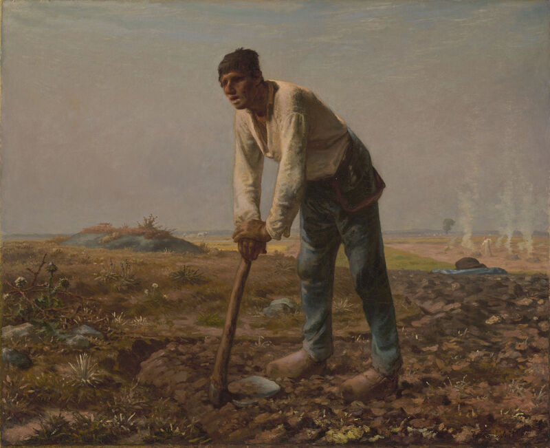 Man with a Hoe, 1860–1862, Jean-François Millet (French, 1814–1875)