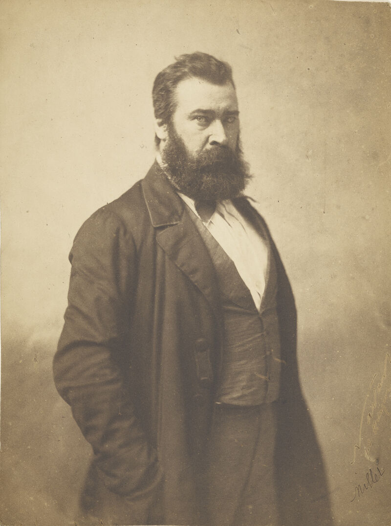 Portrait of Jean-François Millet, 1856–1858, Nadar (Gaspard Félix Tournachon), (French, 1820–1910)