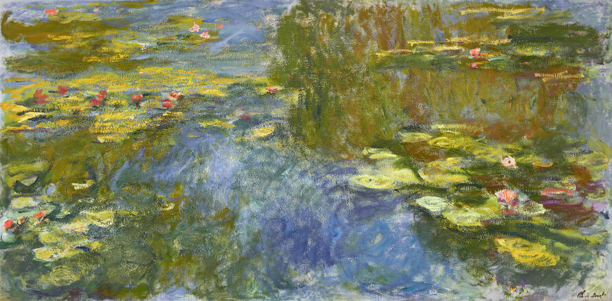 ‘Le bassin aux nymphéas’, Claude Monet (1917-19).