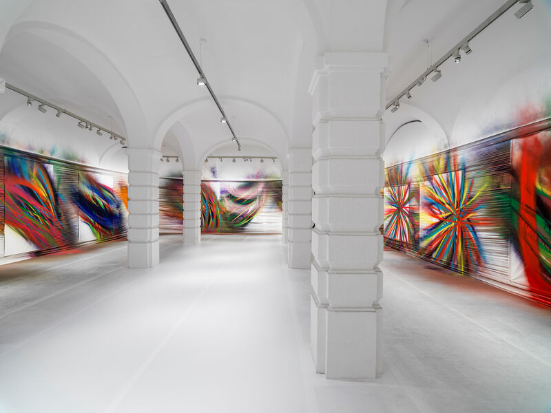 Katharina Grosse, Warum Drei Töne Kein Dreieck Bilden, 2023