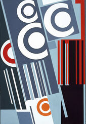 Günter Fruhtrunk, Kreise von Delaunay / Reihe und Kreise, 1958/1959