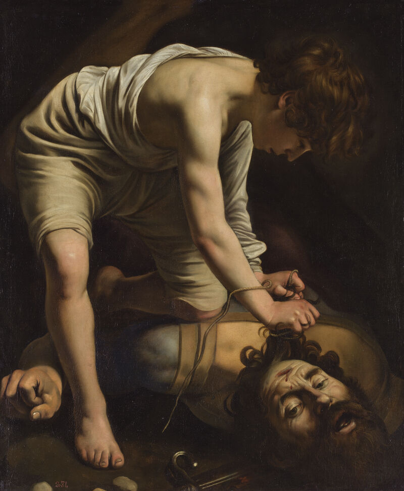 David with the Head of Goliath (after restoration) Caravaggio Oil on canvas, 110,4 x 91,3 cm Ca. 1600 Madrid, Museo Nacional del Prado