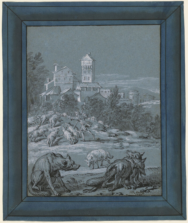 The Wolf and the Fox, 1733 Jean-Baptiste Oudry (French, 1686-1755)