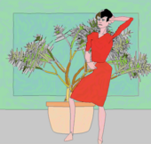 Harold Cohen, AARON KCAT, 2001