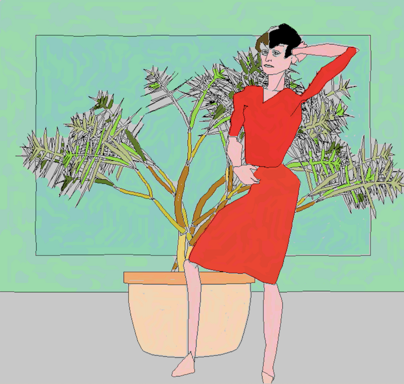 Harold Cohen, AARON KCAT, 2001