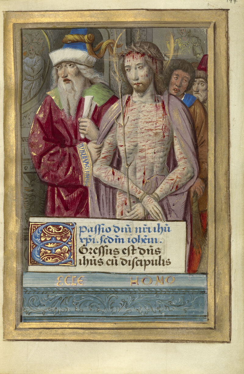 Ecce Homo, from Poncher Hours, about 1500 Jean Pichore (French, died 1521, active about 1490-1521)