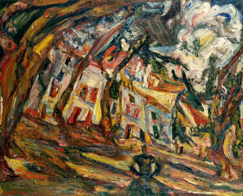 Chaïm Soutine, La Place du village, Cerét (Torvet i Céret), 1920