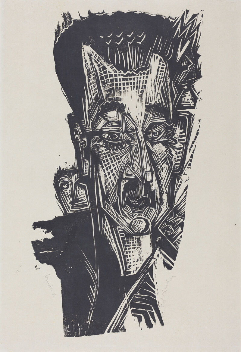 Ernst Ludwig Kirchner, Dr. Ludwig Binswanger (Kopf Dr. Ludwig Binswanger), 1917/1918