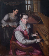 Lavinia Fontana, Selbstporträt am Spinett, 1577
