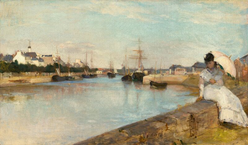 Berthe Morisot (1841 -1895) Vue du petit port de Lorient, 1869