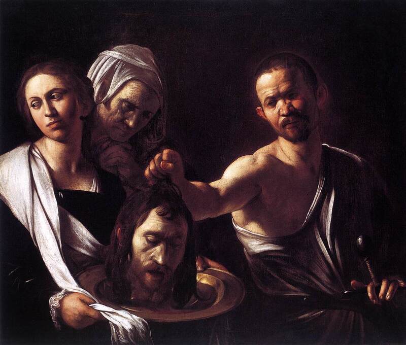 Michelangelo Merisi da Caravaggio, Salome receives the Head of John the Baptist, circa 1609/10