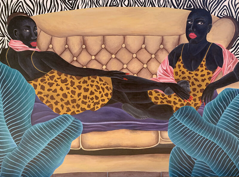 Zandile Tshabalala, Two Reclining Women, 2020