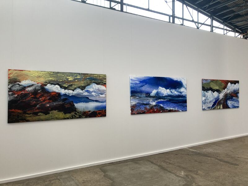 Arbeiten von Marianne Hopf auf der NordArt 2024