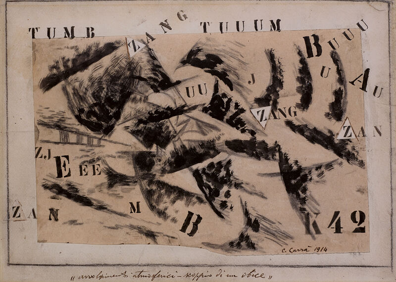 Carlo Carra, Atmospheric Swirls – A Burning Shell, 1914