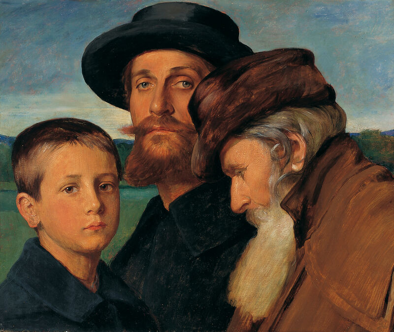 Ottilie W. Roederstein, Drei Lebensalter, 1900