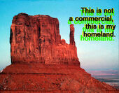 Hulleah Tsinhnahjinnie (1954), ‘This is not a commercial, this is my homeland’, 1998