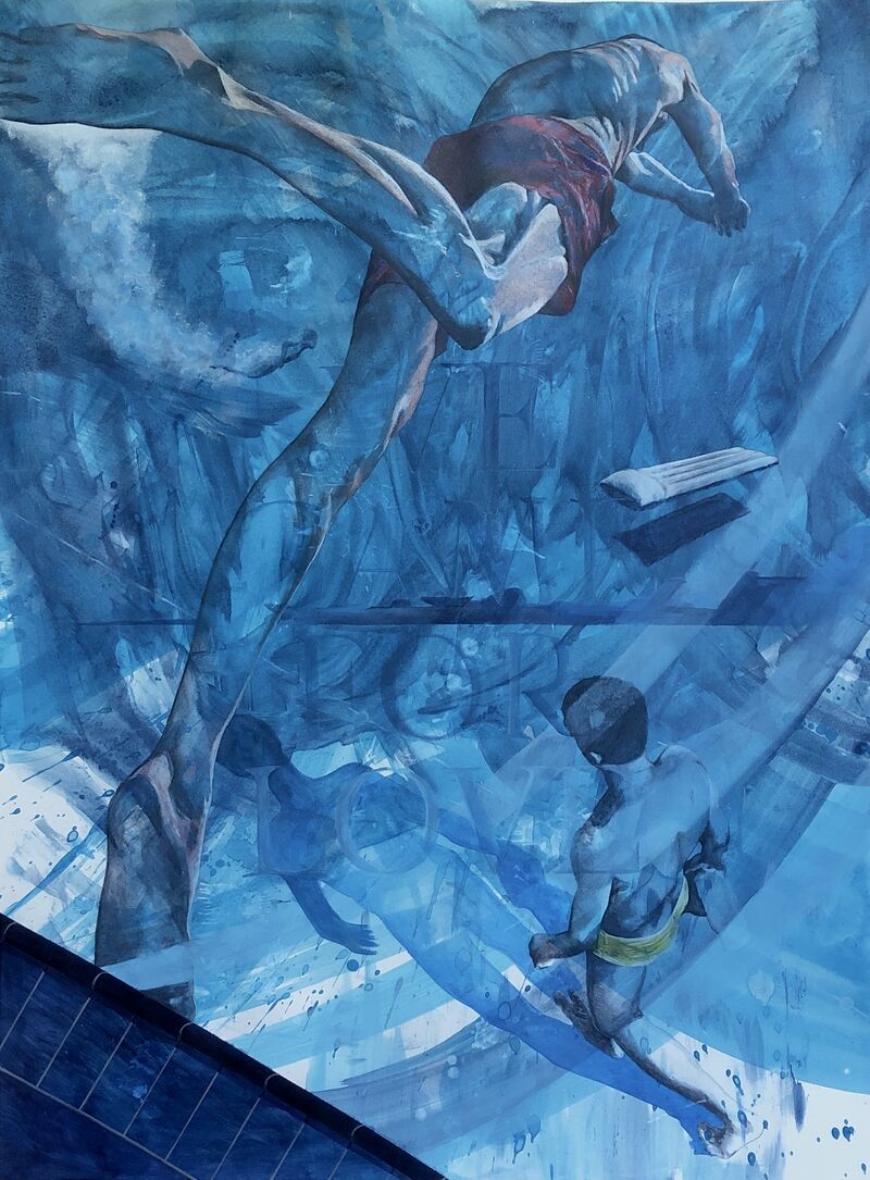 Chris Wehrmann, We came for love (Été), 2024, 57,5 x 76 cm