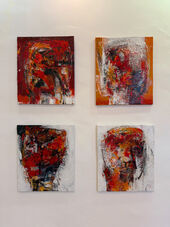 Georg Brandner, Pilger Köpfe I - IV, Installationsansicht