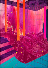 Mimi Mynz, Ljubljana No. 1, 100 x 140 x 4,5 cm, 2023