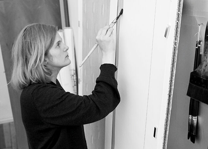 Luise von Rohden in her Studio