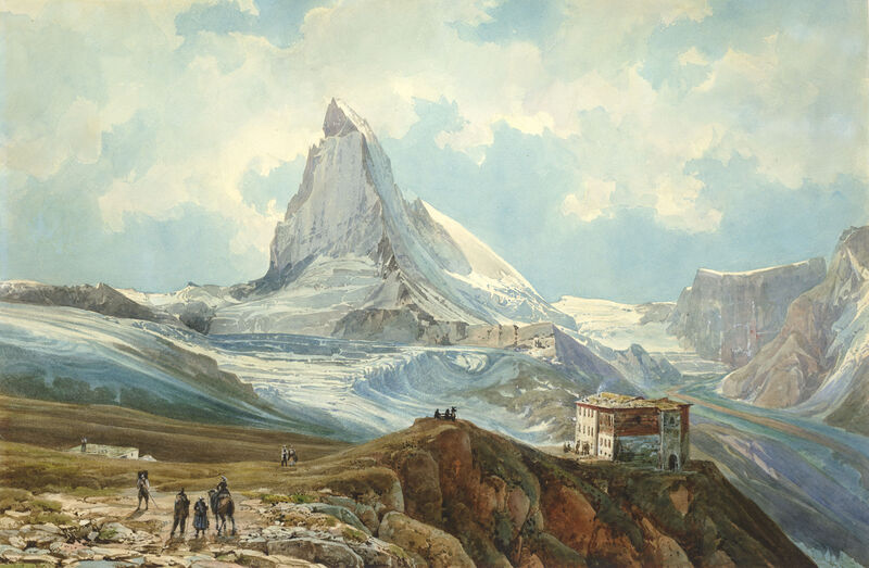 Thomas Ender, Das Matterhorn vom Gornergrat gesehen, 1854